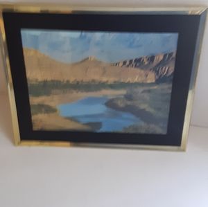 Canyon, River, Mountain Framed Print
